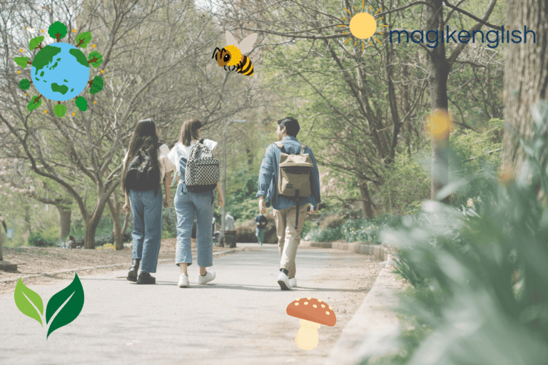 Utiliser la nature pour apprendre l’anglais : Balades éducatives en extérieur 🌳